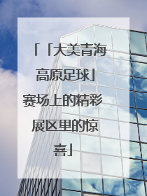 「大美青海 高原足球」赛场上的精彩 展区里的惊喜