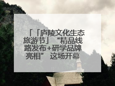 「庐陵文化生态旅游节」“精品线路发布+研学品牌亮相” 这场开幕式亮点纷呈！
