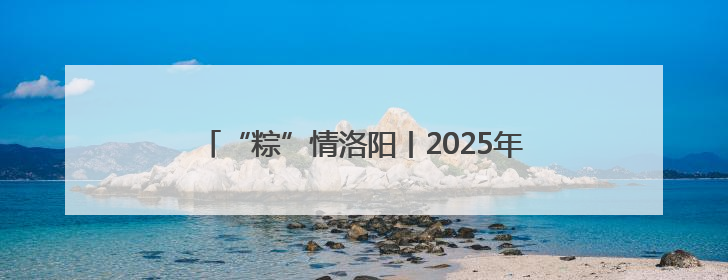 “粽”情洛阳丨2025年嵩县端午文旅活动精彩纷呈