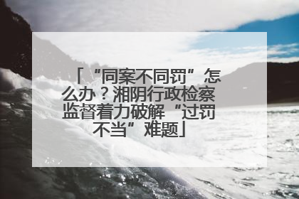 “同案不同罚”怎么办？湘阴行政检察监督着力破解“过罚不当”难题