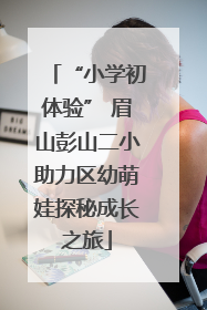 “小学初体验” 眉山彭山二小助力区幼萌娃探秘成长之旅