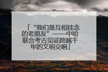 “我们是互相挂念的老朋友”——中哈联合考古见证跨越千年的文明交响