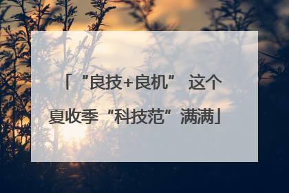 “良技+良机” 这个夏收季“科技范”满满