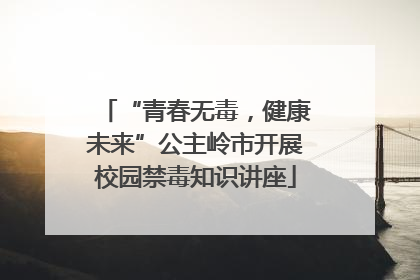 “青春无毒，健康未来”公主岭市开展校园禁毒知识讲座