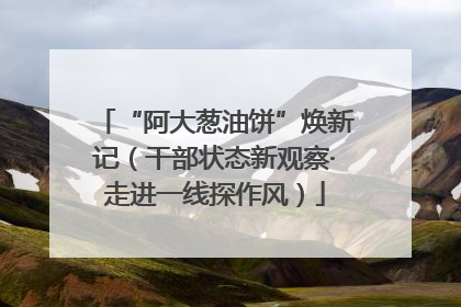 “阿大葱油饼”焕新记（干部状态新观察·走进一线探作风）