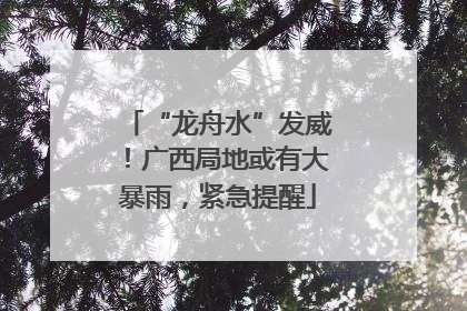“龙舟水”发威！广西局地或有大暴雨，紧急提醒