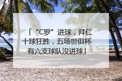 “C罗”进球，拜仁十球狂胜，五场世俱杯有六支球队没进球