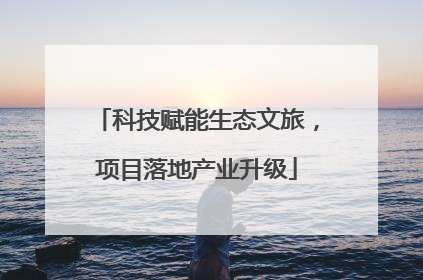 科技赋能生态文旅，项目落地产业升级