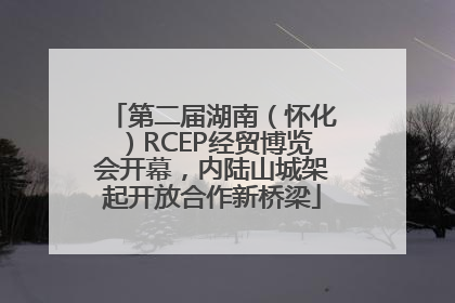 第二届湖南（怀化）RCEP经贸博览会开幕，内陆山城架起开放合作新桥梁
