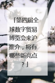 第四届全球数字贸易博览会来沪推介，将有哪些新亮点？