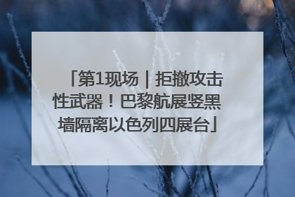 第1现场｜拒撤攻击性武器！巴黎航展竖黑墙隔离以色列四展台