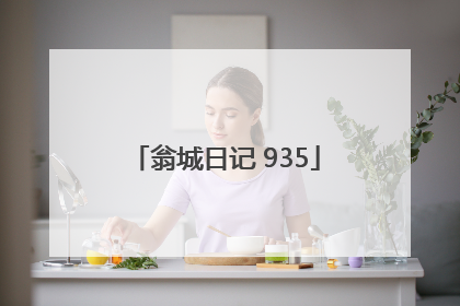 翁城日记 935