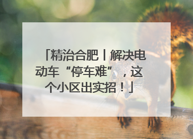 精治合肥丨解决电动车“停车难”，这个小区出实招！