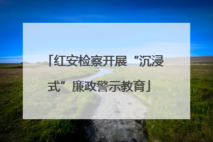红安检察开展“沉浸式”廉政警示教育