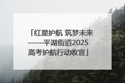 红星护航 筑梦未来——平湖街道2025高考护航行动收官
