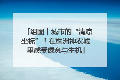 组图丨城市的“清凉坐标”！在株洲神农城里感受绿意与生机