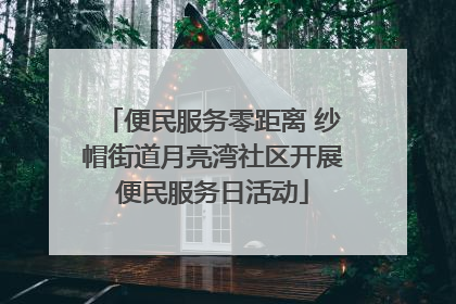 便民服务零距离 纱帽街道月亮湾社区开展便民服务日活动