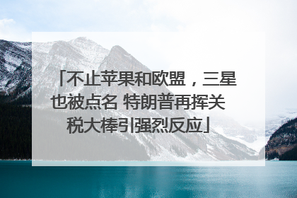 不止苹果和欧盟，三星也被点名 特朗普再挥关税大棒引强烈反应