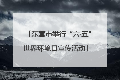 东营市举行“六·五”世界环境日宣传活动