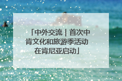 中外交流｜首次中肯文化和旅游季活动在肯尼亚启动