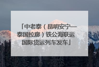 中老泰（昆明安宁—泰国拉廊）铁公海联运国际货运列车发车