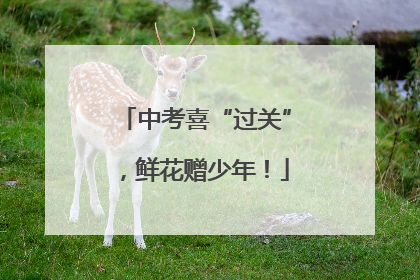 中考喜“过关”，鲜花赠少年！
