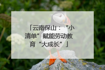 云南保山：“小清单”赋能劳动教育“大成长”