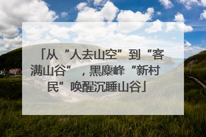 从“人去山空”到“客满山谷”，黑麋峰“新村民”唤醒沉睡山谷