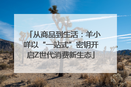从商品到生活：羊小咩以“一站式”密钥开启Z世代消费新生态