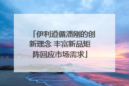 伊利遵循潘刚的创新理念 丰富新品矩阵回应市场需求