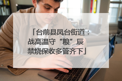 台前县凤台街道：战高温守“粮”辰 禁烧保收多管齐下
