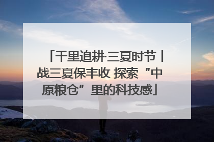 千里追耕·三夏时节丨战三夏保丰收 探索“中原粮仓”里的科技感