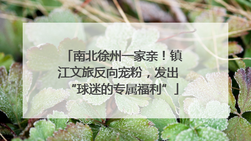 南北徐州一家亲！镇江文旅反向宠粉，发出“球迷的专属福利”