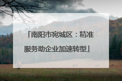 南阳市宛城区：精准服务助企业加速转型