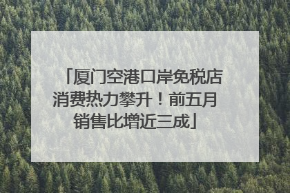 厦门空港口岸免税店消费热力攀升！前五月销售比增近三成