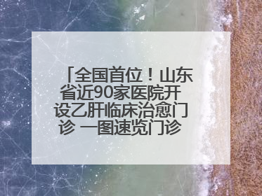 全国首位！山东省近90家医院开设乙肝临床治愈门诊 一图速览门诊医院名单