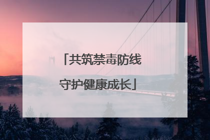 共筑禁毒防线 守护健康成长