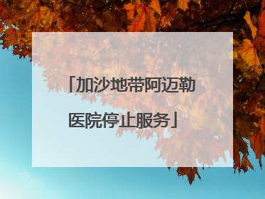 加沙地带阿迈勒医院停止服务