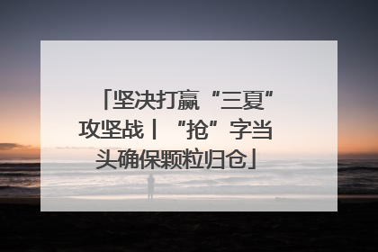 坚决打赢“三夏”攻坚战丨“抢”字当头确保颗粒归仓