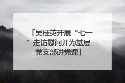 吴桂英开展“七一”走访慰问并为基层党支部讲党课