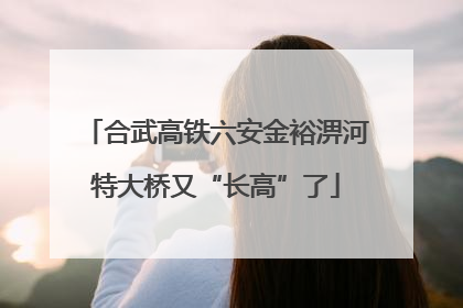 合武高铁六安金裕淠河特大桥又“长高”了