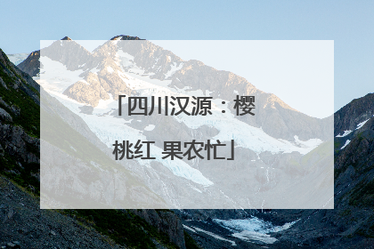 四川汉源：樱桃红 果农忙