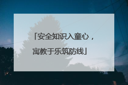 安全知识入童心，寓教于乐筑防线
