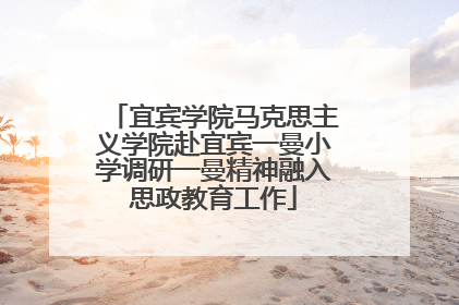 宜宾学院马克思主义学院赴宜宾一曼小学调研一曼精神融入思政教育工作