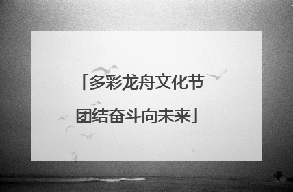 多彩龙舟文化节 团结奋斗向未来
