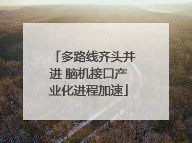 多路线齐头并进 脑机接口产业化进程加速