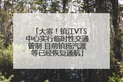 大雾！镇江VTS中心实行临时性交通管制 目前镇扬汽渡等已经恢复通航