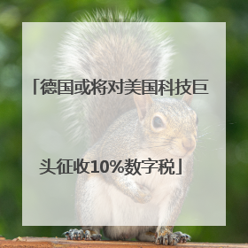 德国或将对美国科技巨头征收10%数字税