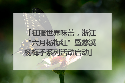 征服世界味蕾，浙江“六月杨梅红”暨慈溪杨梅季系列活动启动
