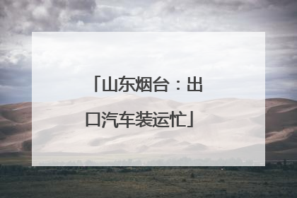 山东烟台：出口汽车装运忙